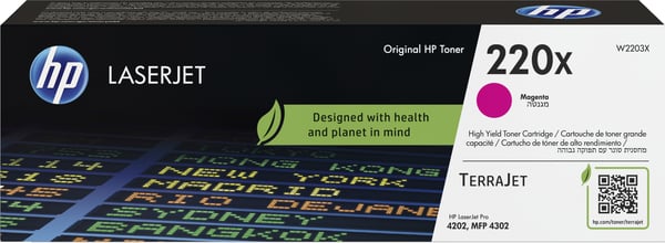 HP 220X magenta alkuperäinen LaserJet -värikasetti