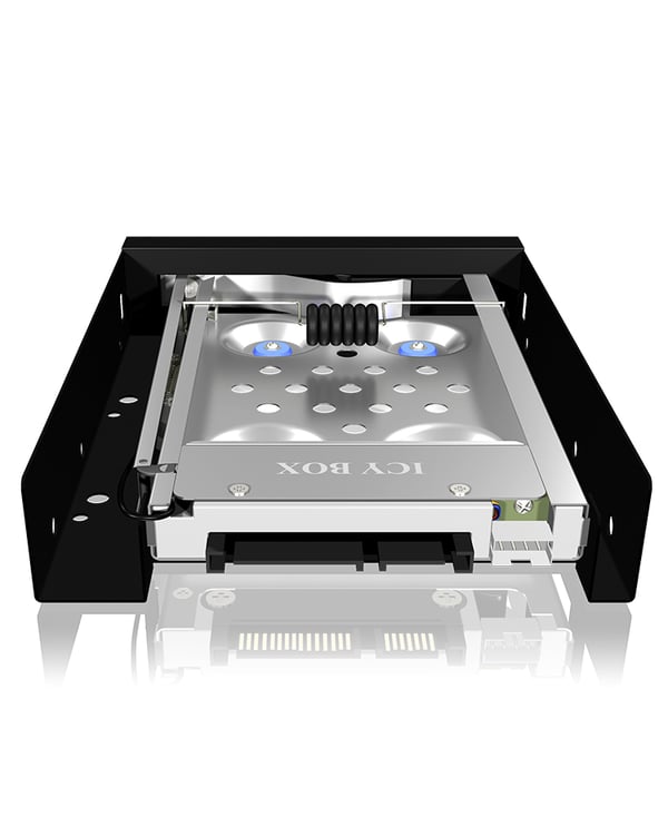 ICY BOX IB-2217ASTS 8,89 cm (3.5") Opbevaring drev bakke Sort