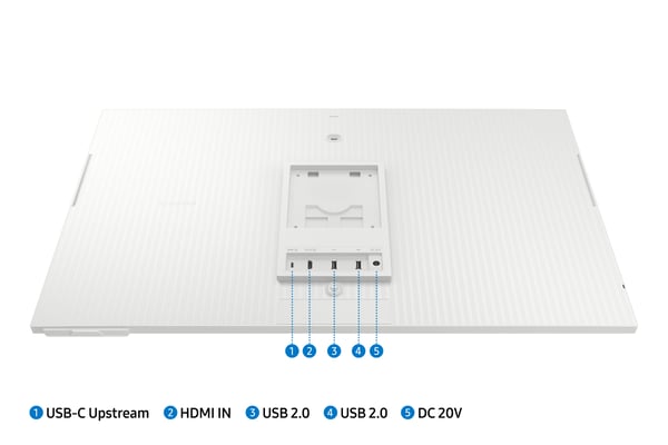 Samsung M80D platta pc-skärmar 81,3 cm (32") 3840 x 2160 pixlar 4K Ultra HD LED Vit