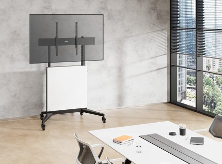 Manhattan 462730 tv-beslag 2,54 m (100") Sort, Hvid