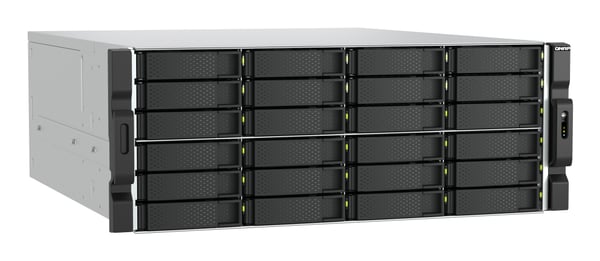 QNAP TS-h2477AXU-RP Tallennuspalvelin Teline ( 4U ) AMD Ryzen™ 7 7745 32 GB DDR5 0 TB QNAP QTS Musta, Harmaa