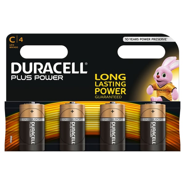 Duracell C Plus Power (4pcs) Engangsbatteri Alkaline