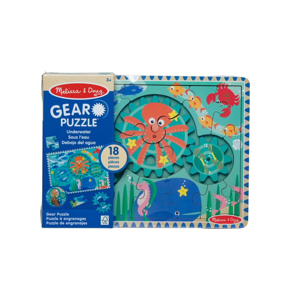 Melissa & Doug Wooden Underwater Puslespil 18 stk Dyr