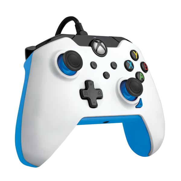 PDP Wired Controller: Ion White För Xbox Series X|S, Xbox One och Windows 10/11