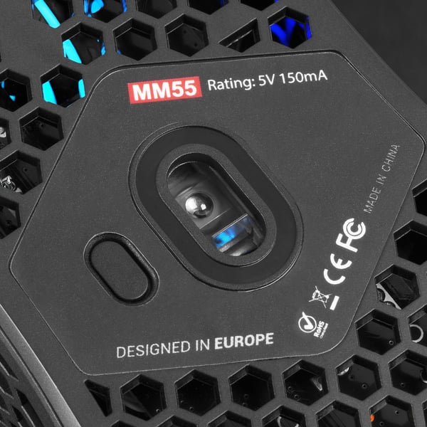Mars Gaming MM55 mus Spil Højre hånd USB Type-A Optisk 12800 dpi