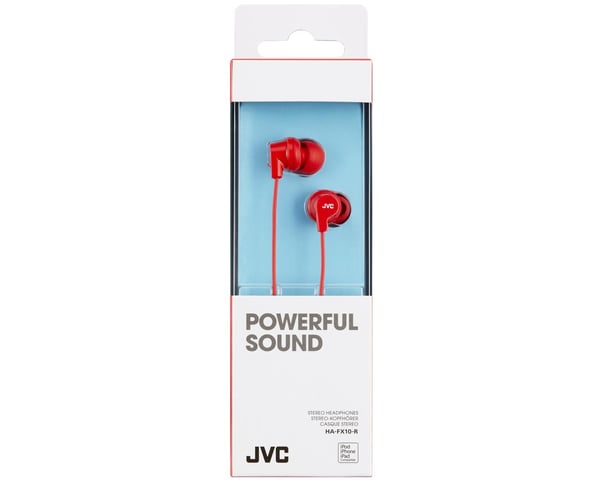 JVC HA-FX10-R-E Hörlurar Kabel I öra Musik Röd