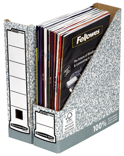 Fellowes 0186004 kansioiden säilytyslaatikko Paperi Harmaa