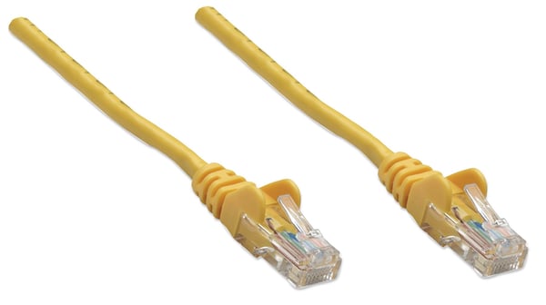 Intellinet RJ-45 M/M, 10m netværkskabel Gul Cat5e U/UTP (UTP)