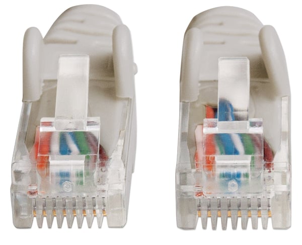 Intellinet RJ-45 M/M, 20m nätverkskablar Grå Cat6 U/UTP (UTP)