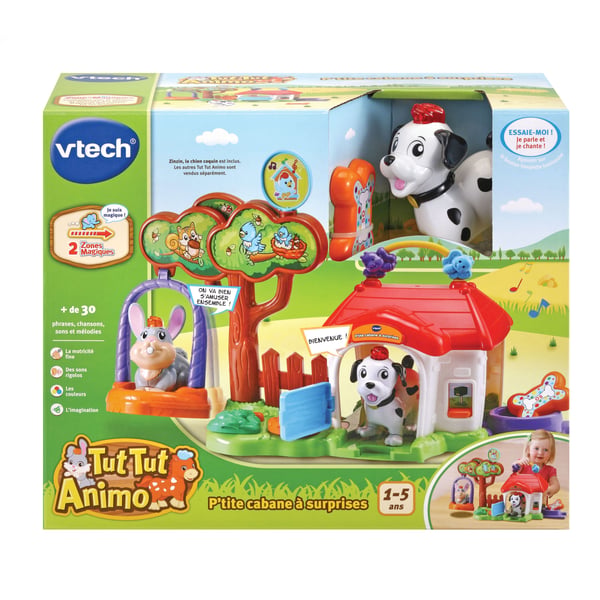 VTech Tut Tut Animo - P'tite Cabane À Surprises (+ Zinzin, Le Chien Coquin)