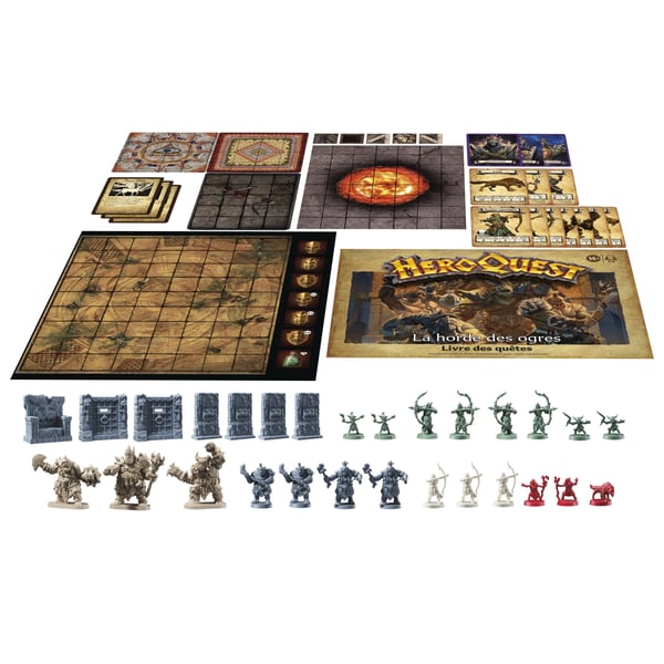Hasbro Gaming Avalon Hill Heroquest Against the Ogre Horde-uppdragspaket