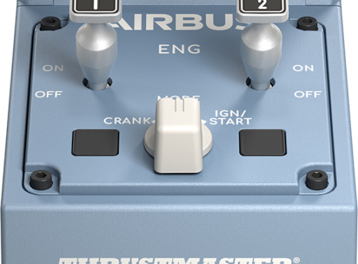 Thrustmaster TCA Quadrant Airbus Edition Sort, Blå USB Flysimulator Analog/digital PC