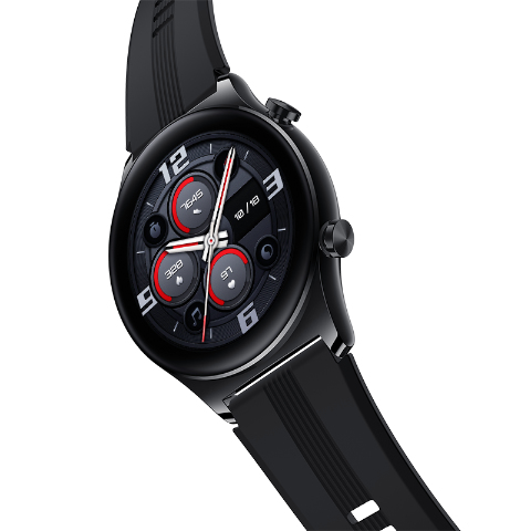 Honor GS 3 3,63 cm (1.43") AMOLED 45.9 mm Digitaalinen 466 x 466 pikseliä Kosketusnäyttö Musta GPS (satelliitti)