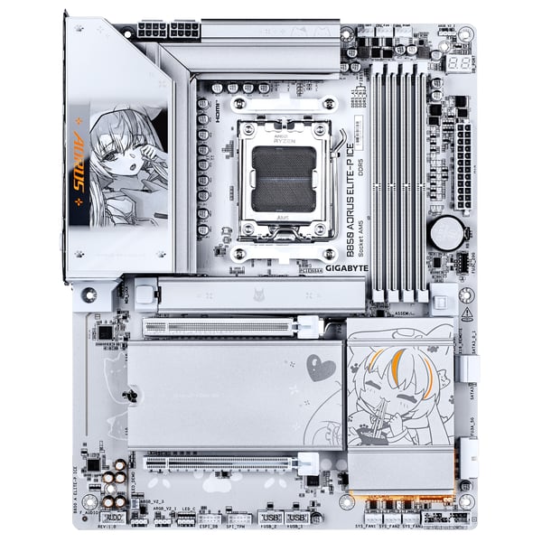 GIGABYTE B850 AORUS ELITE-P ICE AMD B850 Sokkel AM5 ATX