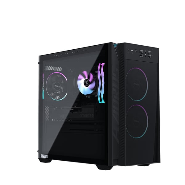 GIGABYTE AP3A7N7-5100 AMD Ryzen™ 7 9700X 32 GB DDR5-SDRAM 1 TB SSD NVIDIA GeForce RTX 5070 Windows 11 Home Skrivbord PC Svart