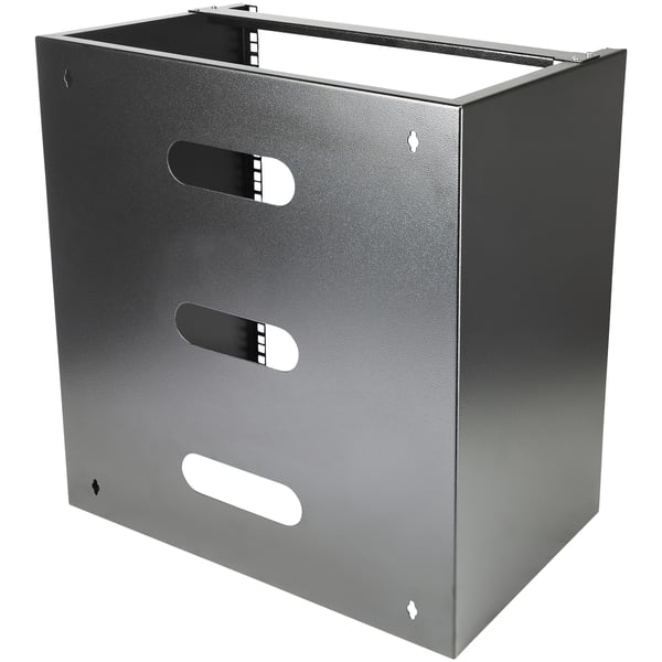 StarTech.com WALLMNT12 stativ 12U Vægmonteret stativ Sort