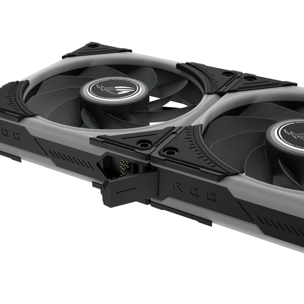 ASUS ROG Eurux GR120 ARGB Reverse Fan - Triple Pack Datorväska 12 cm Svart, Vit 3 styck