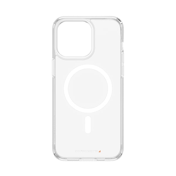 PanzerGlass ® HardCase Transparent m. Hvid MagSafe & D3O® iPhone 15 Pro Max