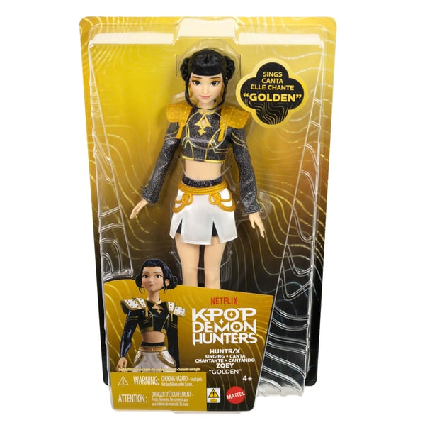 Mattel KPOP DEMON HUNTERS HUNTR/X: ZOEY “GOLDEN" SINGING DOLL