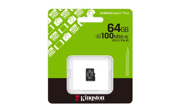 Kingston Canvas Select Plus microSDXC - SD med udvidet kapacitet (MicroSDHC)
