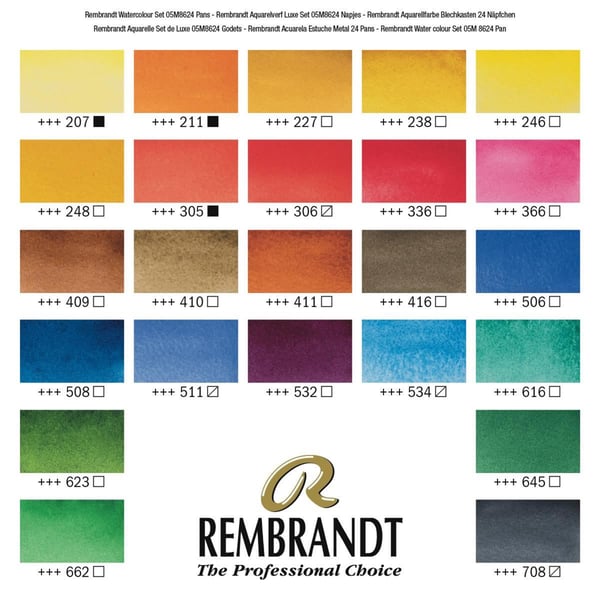Rembrandt 05838625 hobbymaling Vandfarve maling 240 ml 1 stk