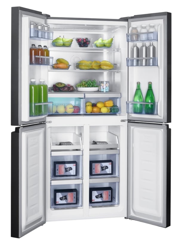 Beko GNO46623MXPN side-by-side køle-fryseskab Fritstående 466 L Rustfrit stål