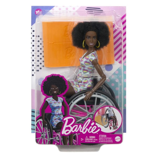 Barbie Fashionistas Barbie-docka med rullstol och ramp, Barbie