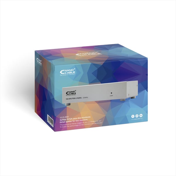 Nanocable 10.25.0002 video-splitter VGA 2x VGA