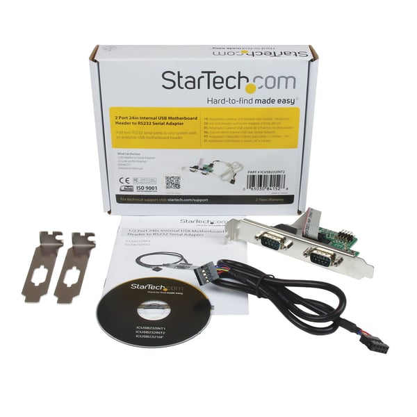 StarTech.com ICUSB232INT2 nätverkskort/adapters Intern Serial