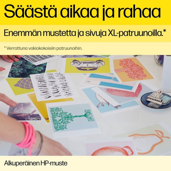 HP 364XL, alkuperäinen riittoisa syaani mustekasetti