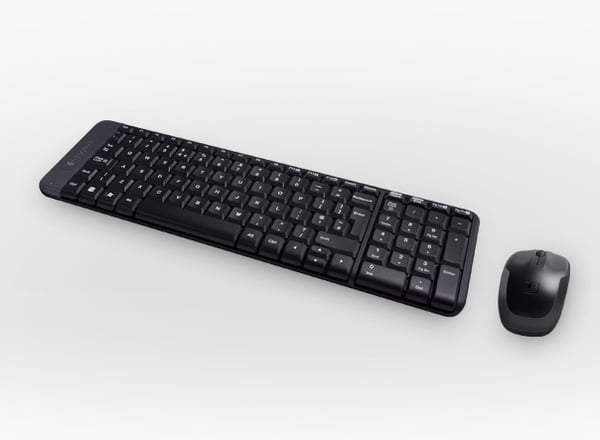 Logitech Wireless Combo MK220 näppäimistö Sisältää hiiren Koti USB Portugali Musta