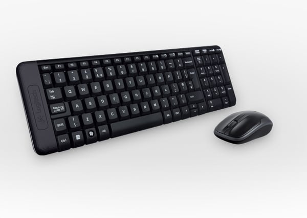Logitech Wireless Combo MK220 näppäimistö Sisältää hiiren Koti USB Portugali Musta