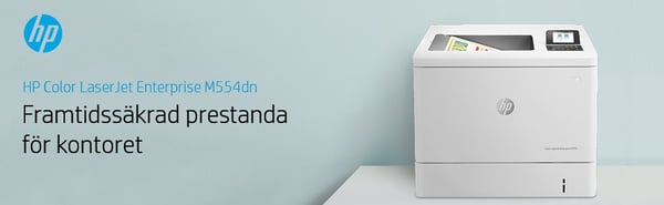 HP LaserJet Enterprise M554dn - Skrivare - Färg - Duplex - Laser - A4/Legal - 1200 x 1200 dpi - upp till