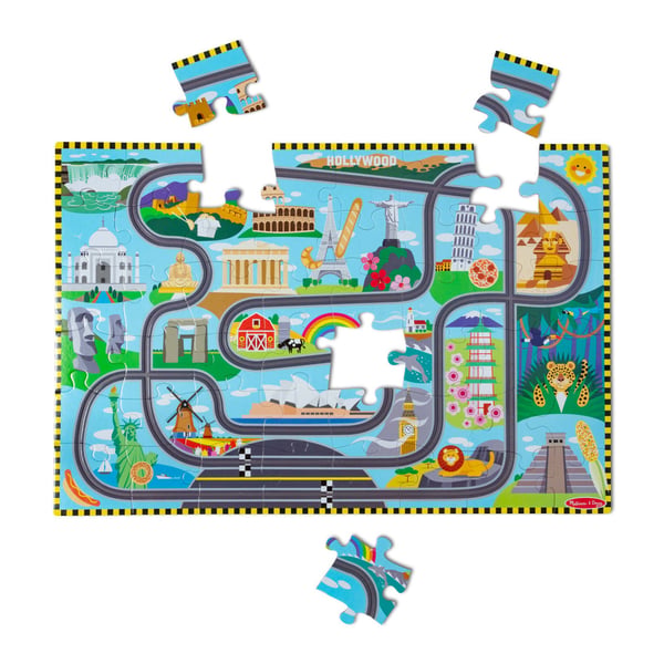 Melissa & Doug Race Around the World Tracks Kuviopalapeli 48 kpl Kartat Melissa & Doug Race Around the World Tracks Kuviopalapeli 48 kpl Kartat