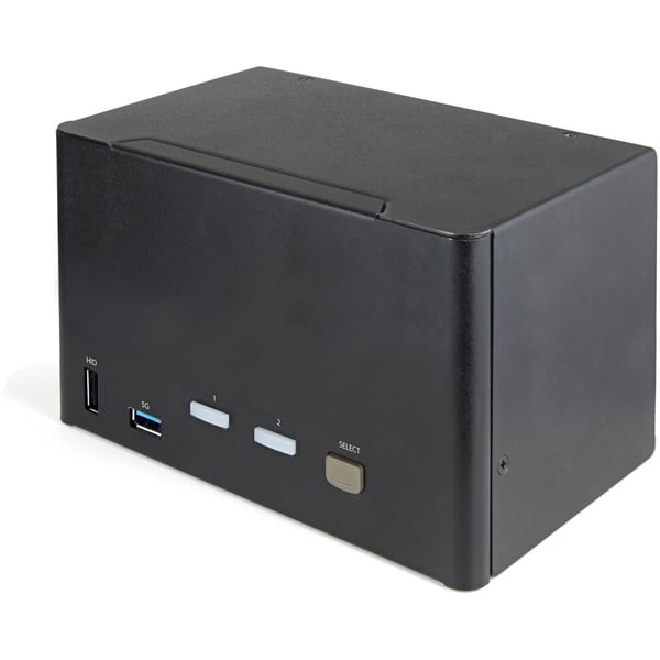 StarTech.com 2-ports DisplayPort KVM-switch för fyra skärmar - 4K 60 Hz UHD HDR - Desktop 4K DP 1.2 KVM med 2 portar USB 3.0-hubb (5 Gbps) och 4x USB 2.0 HID-portar, ljud - Snabbtangenter för omkoppling - TAA StarTech.com 2-ports DisplayPort KVM-switch för fyra skärmar - 4K 60 Hz UHD HDR - Desktop 4K DP 1.2 KVM med 2 portar USB 3.0-hubb (5 Gbps) och 4x USB 2.0 HID-portar, ljud - Snabbtangenter för omkoppling - TAA