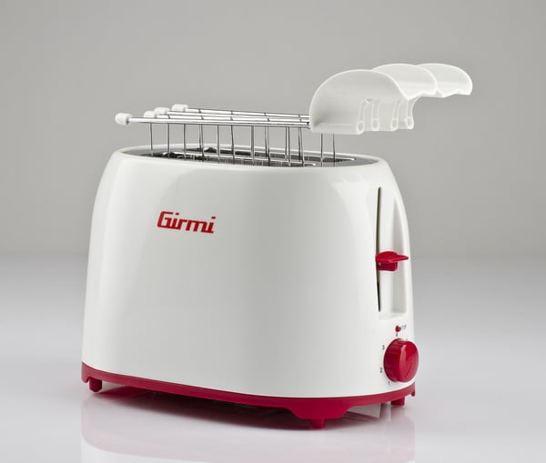 Girmi TP10 7 2 skive(r) 750 W Rød, Hvid