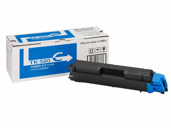 KYOCERA TK-580C värikasetti 1 kpl Alkuperäinen Syaani
