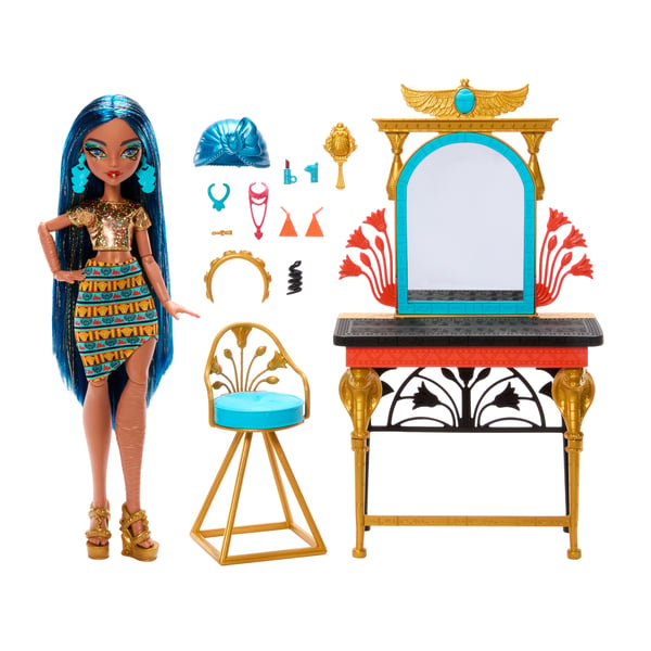 Monster High SELF-SCARE DAY CLEO DE NILE-legesæt