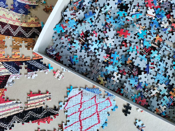 Tactic Around the World: Chefchouen Morocco - 1000 pcs Kuviopalapeli 1000 kpl Kaupunki