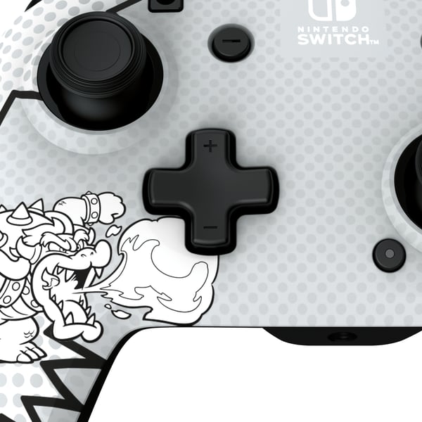 PDP REMATCH: Comic Attack Svart, Grå, Vit USB Spelplatta Analog / Digital Nintendo Switch, Nintendo Switch OLED
