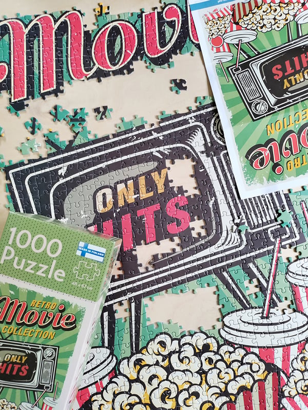 Tactic Puzzle Lovers Vintage Posters Retro Movie Collection 1000 pcs puzzle