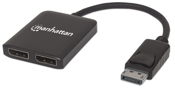 Manhattan DisplayPort til 2-ports DisplayPort Splitter Hub med MST