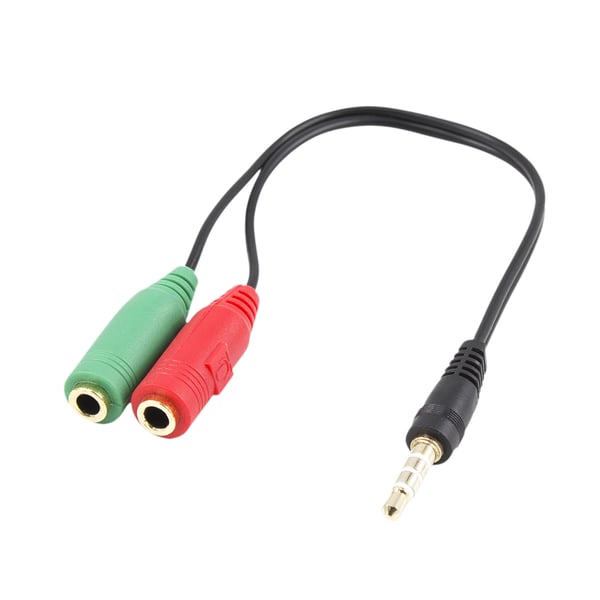 Ewent EC1640 lydkabel 0,15 m 3.5mm 2 x 3.5mm Sort, Grøn, Rød
