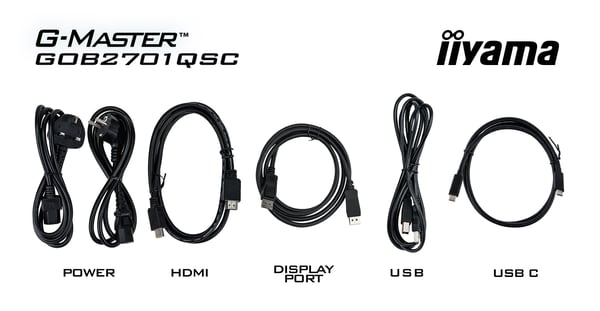 iiyama G-MASTER GOB2701QSC-B1 computerskærm 68,6 cm (27") 2560 x 1440 pixel 2K Ultra HD OLED Sort