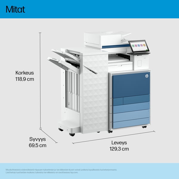 HP LaserJet Enterprise 8801z+ Multifunction Väri Tulostin, Vain Ethernet; Kaksipuolinen; Kopiokone, skanneri