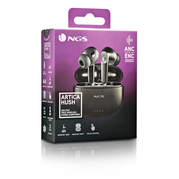 NGS ARTICA HUSH Kuulokkeet Langaton In-ear Puhelut/Musiikki Bluetooth Musta
