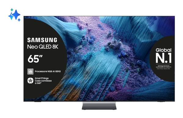 Samsung QE65QN990FT 165,1 cm (65") 8K Ultra HD Smart TV Wi-Fi Sort