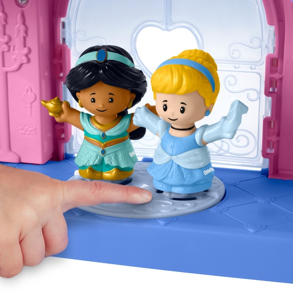 Fisher-Price Little People Disney Princess-lekset från , Magical Lights & Dancing Castle med två figurer