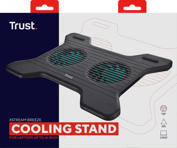 Trust Breeze kylningsdynor för bärbara datorer 40,6 cm (16")