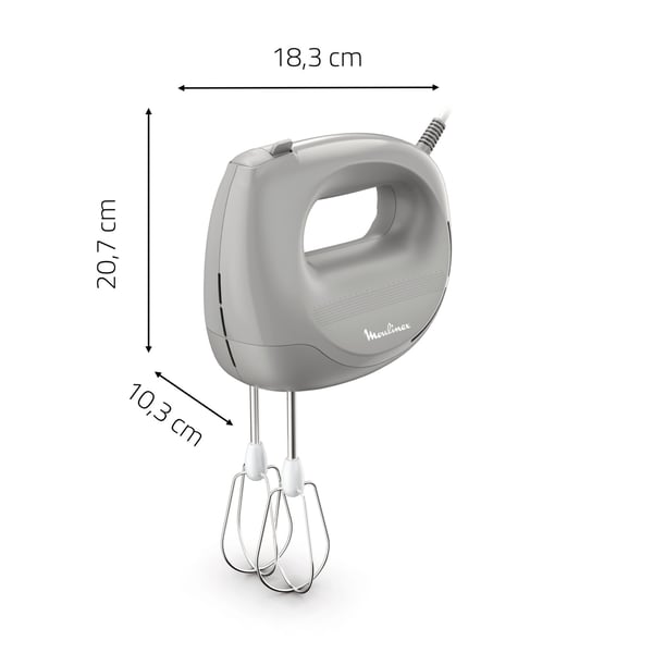 Moulinex HM262BF0 røremaskine og mikser Håndmixer 300 W Grå